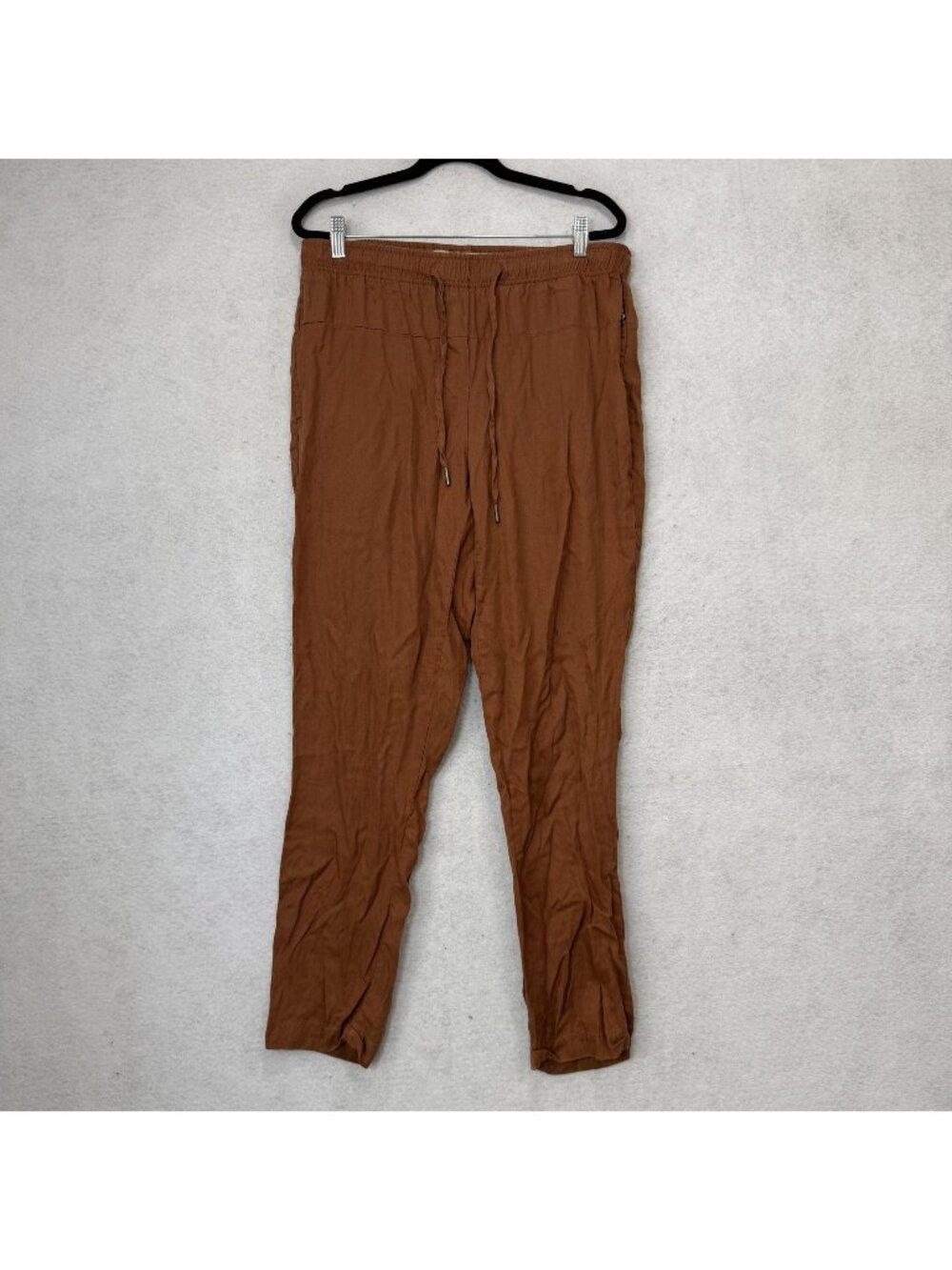 Picture Organic Clothing Pants Womens Large Brown Tencel tapered Elastic Waist